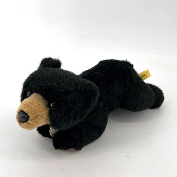 Aurora Miyoni Black Bear Stuffed Animal Plush 12" - Picture 1 of 6